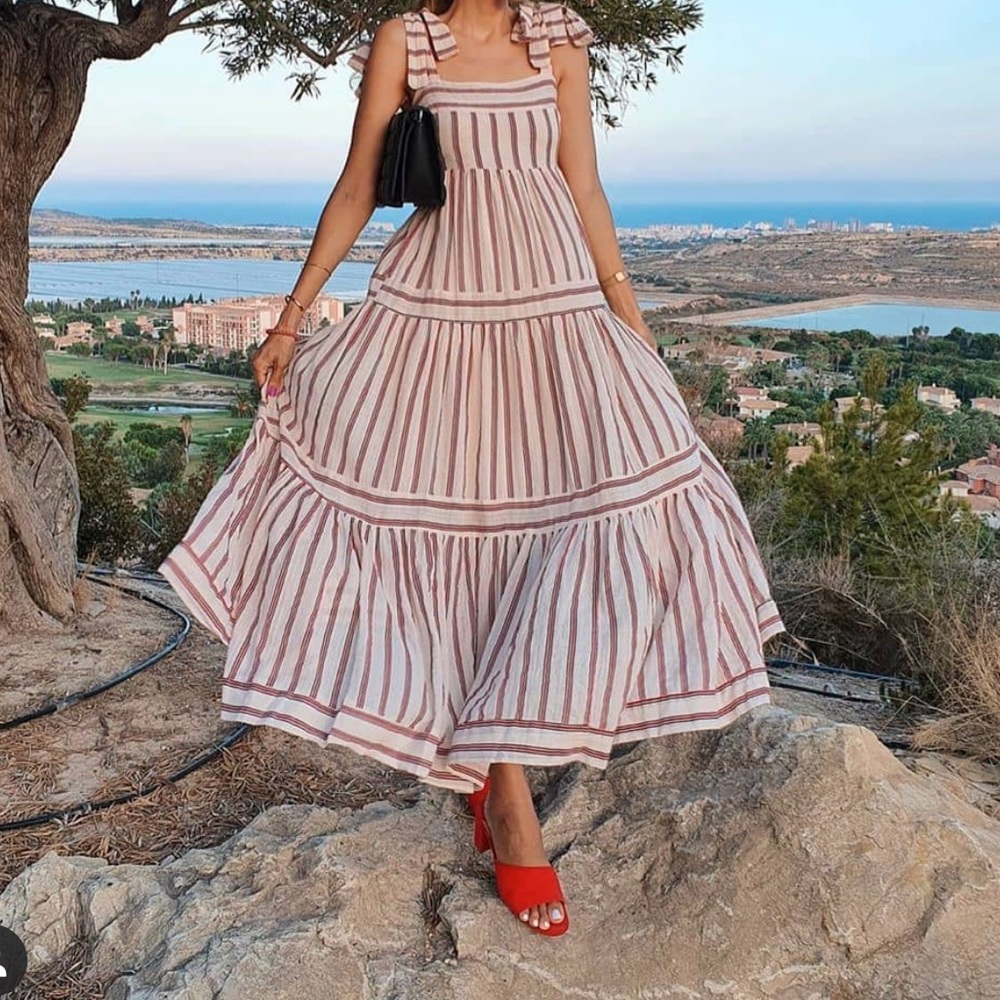 Mango cotton long dress bloggers fav - Picture 4 of 16